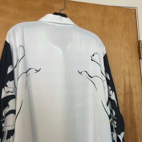 NWT Gracia Tunic  / Shirt Dress Large Black And White - Picture 6 of 12